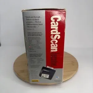 Corex Technologies CardScan 500 Executive Business Card Scanner 7.5 VDC Black