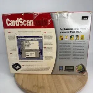 Corex Technologies CardScan 500 Executive Business Card Scanner 7.5 VDC Black