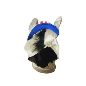 Costumes USA Patriotic Donkey Hat Democrats Foam Plush American Flag Election