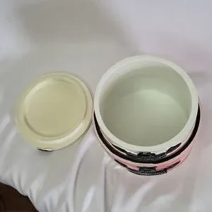 Cotton Ball Jar Shopping Spree Sears 2006 Pink Black Decor 4 X 4"