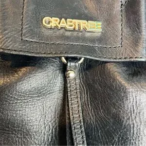 Crabtree leather Medium Backpack Drawstring Closure