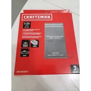 Craftsman Replacements Filter For Wet/Dry Vacs 2 Gal