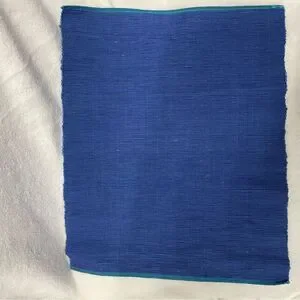 Crate & Barrel Twilight blue Royal Teal Woven Placemat Set Of 4 Reversible