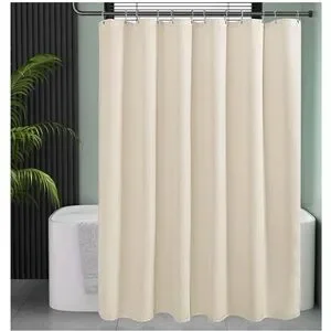 Cream shower curtain Cream shower curtain