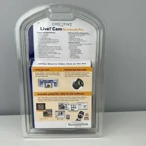 Creative Live Cam Notebook Pro USB Webcam W/ Hands-free Headset & Carrying Case