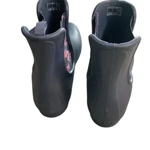 Croc Blue Floral Rain Boots
