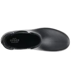 Crocs Women's Freesail Chelsea Ankle Boots Rain Boots Women Size 4/Kids Black