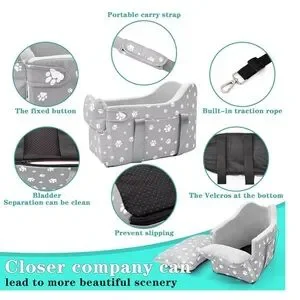 Cullaby Console Dog Pet Cat Car Seat For Travel NEW