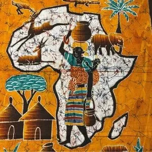 Cultural African Wall Art Paint Batik