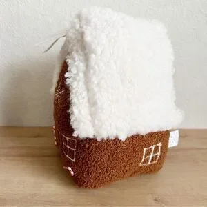 Cupcakes and Cashmere Peppermint Gingerbread Teddy Sherpa Pillow TIKTOK NWT