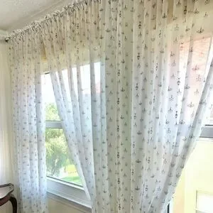 Curtains Drapes Panels set of 4 Silk Panels Country Cottage Style Windows Decor