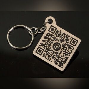 Custom QR Code Keychain - Pick One