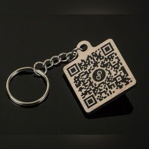 Custom QR Code Keychain - Pick One