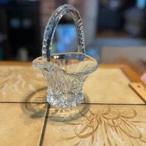 Cut Crystal Decorative Basket