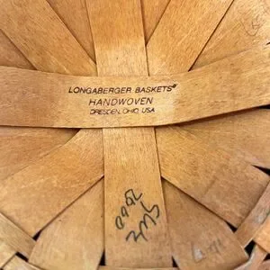 Cute LONGABERGER Baskett Handwoven In Dresden Ohio USA Signed SWZ 2000