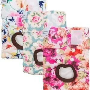 Cutebone Female Dog Wrap Diapers Washable Sz S