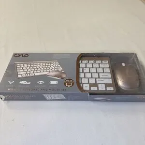 Cylo Wireless Touch Keyboard and Mouse Set‎ Plug & Play Brand-new Open Silver