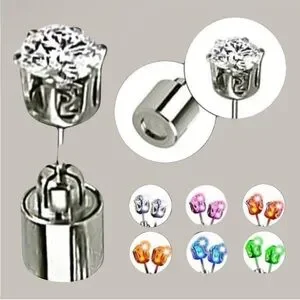 CZ LED Light-Up Earrings NIP