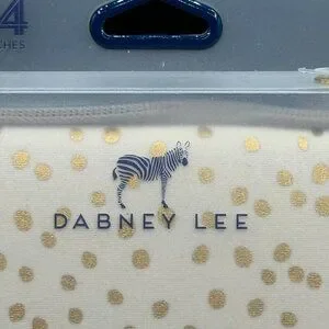 Dabney Lee Fabric Sleeve For Laptops Or Ultrabooks 14” White Gold Polka Dots Vel