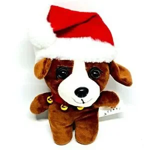 Dan Dee Avanti Christmas Puppy Dog Plush 8" Collector's Choice with Bells