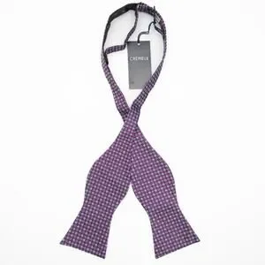 Daniel Cremieux Purple 100% Silk Self Tie Bow Tie