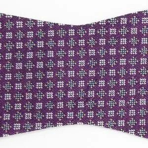 Daniel Cremieux Purple 100% Silk Self Tie Bow Tie