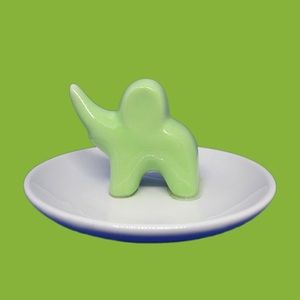 Decorative Ceramic Elephant Ring Tray
