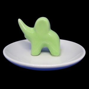 Decorative Ceramic Elephant Ring Tray