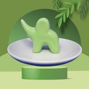 Decorative Ceramic Elephant Ring Tray