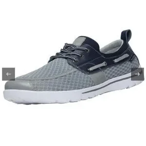 Del Marina 3-01 Skuze men’s boat shoes size 11.5 gray navy mesh