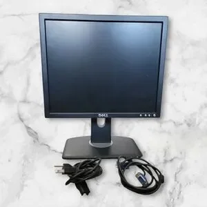 Dell Black and Gray Computer Monitor with Cables