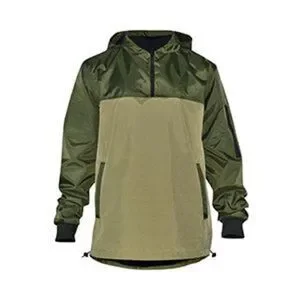 Delta Windbreaker Jacket Olive Green Size Large