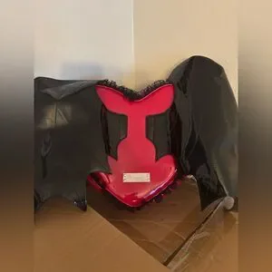 Demonia Black And Red Winged Heart Backpack