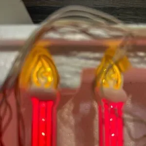 Department 56 Neon Red And Green Candle String Lights
