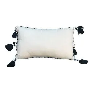 DEVI DESIGNS Tassel Ends Rope Corded Trim Throw Pillow
