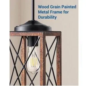 DEWENWILS Rustic Pendant Lights (3PC’s) NIB