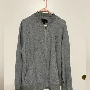 Diamond Supply Co. Heather Gray Bomber Jacket