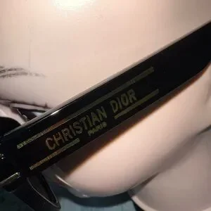 Dior Black And Gold Glasses