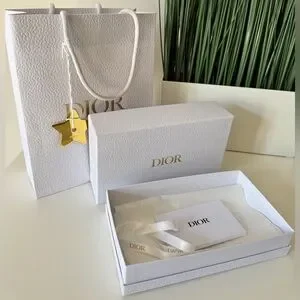 Dior box bag ribbon envelope rope Authentic