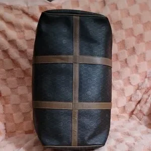 Dior Elegant Black And Brown Duffel Bag