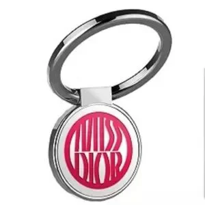 Dior Miss Dior Phone Finger Ring Holder Stand Grip Silver Pink Limited New
