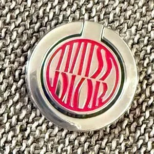 Dior Miss Dior Phone Finger Ring Holder Stand Grip Silver Pink Limited New