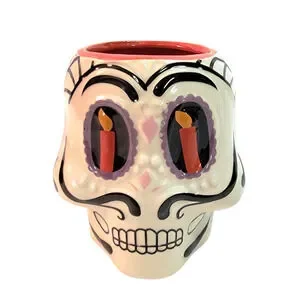 Dios De La Muerte Day of the Dead Ceramic Skeleton Skull Coffee Mug Tea Cup 25oz