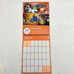 Disney D23 2014 Member Gift Fan-niversary 23 Month Calendar 2014-2015