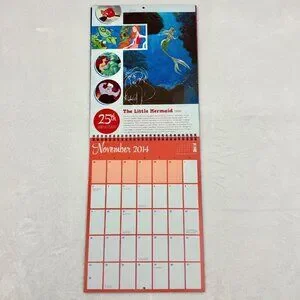 Disney D23 2014 Member Gift Fan-niversary 23 Month Calendar 2014-2015