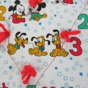 Disney Diaper Changing Pad White All Over Print Disney Characters 26x20 In