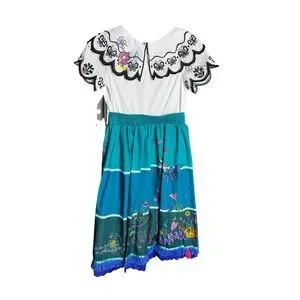 Disney Encanto Mirabel Costume Dress Girls 7/8 Dress Up Halloween