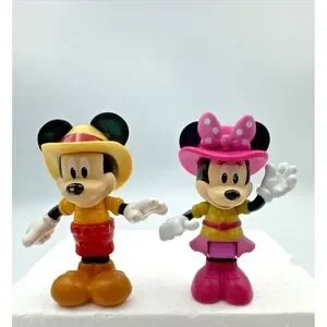 Disney Junior Mickey and Minnie 3" PVC Figure Toy Cake Topper