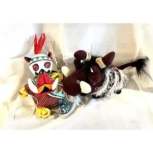 Disney Lion King BEAN BAG 1997 Broadway Musical Trickster #3 and Pumba