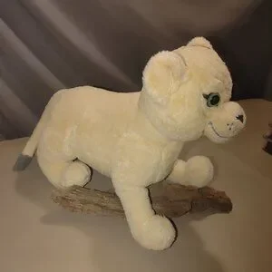 Disney Lion King Young Nala Plush Toy With Sound 12" Cream Beige Soft Stuffed An
